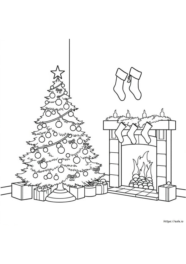 Christmas Card Coloring Sheet