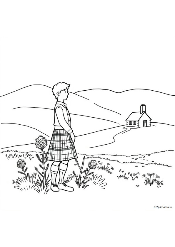 Tartan Coloring Pages