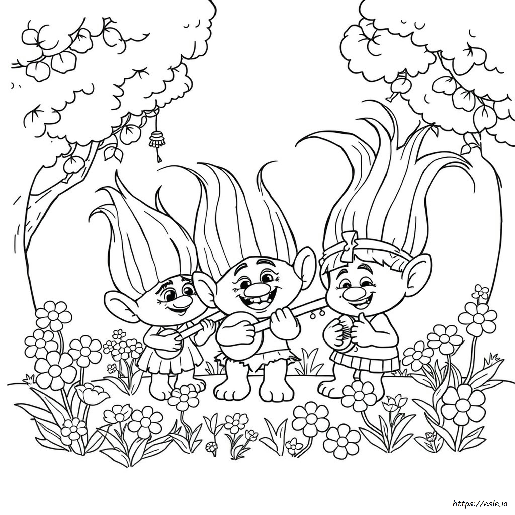 Poppy Trolls Coloring Sheet
