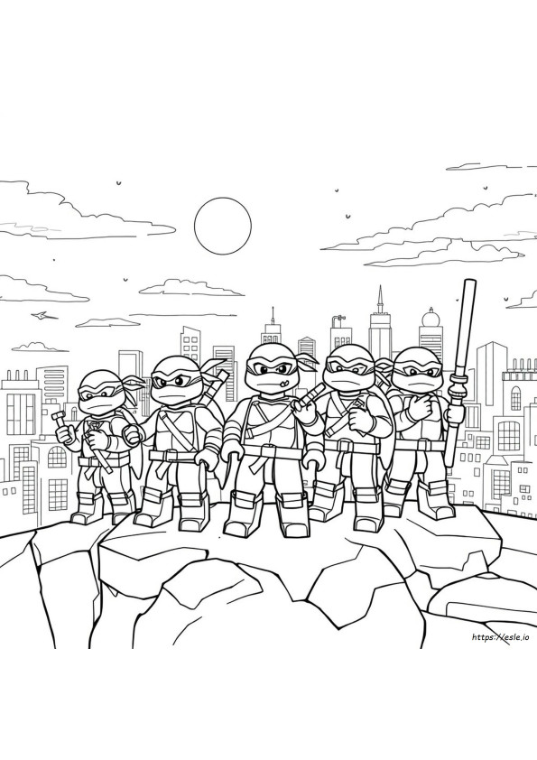 Ninja Turtles Kleurplaten