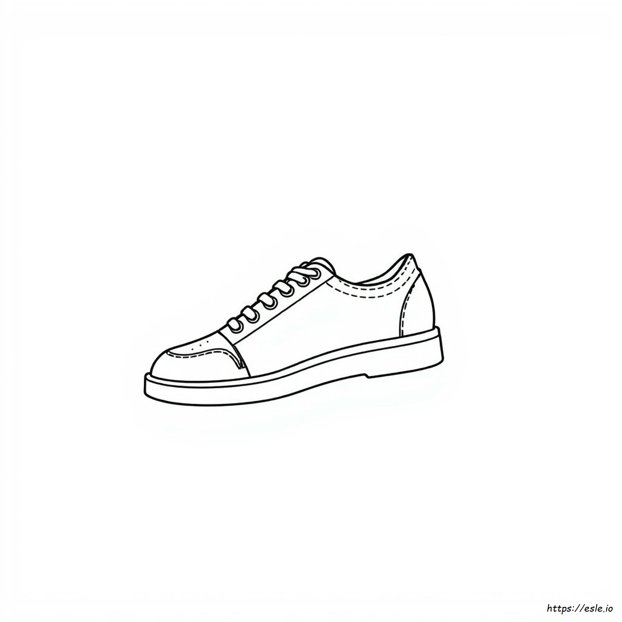 Shoe Outline Coloring Page