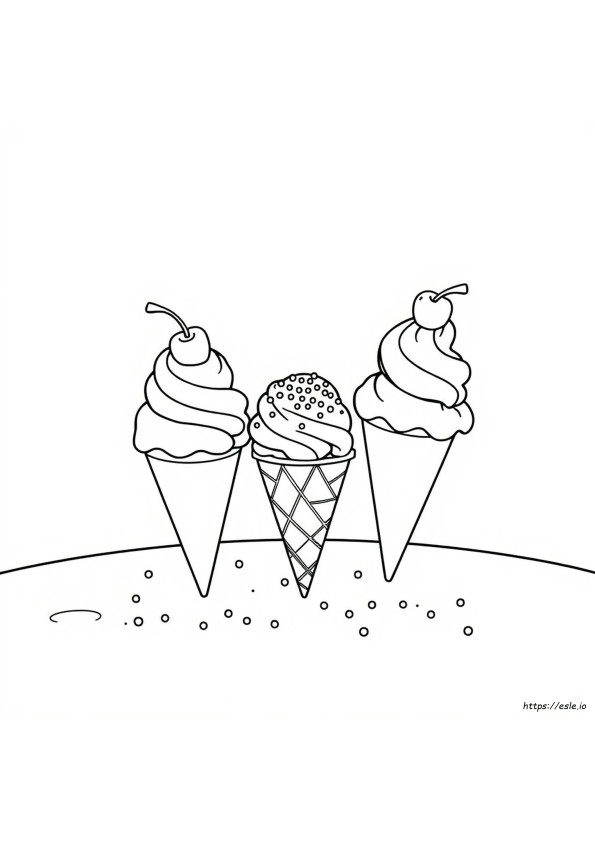 Ice Cream Coloring Pictures