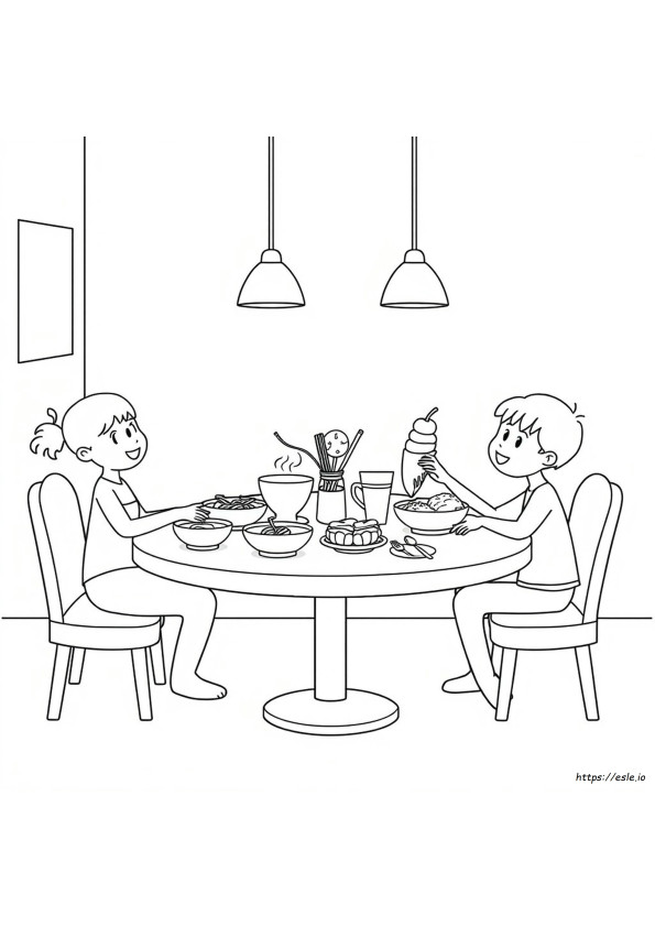 Restaurant Coloring Sheets