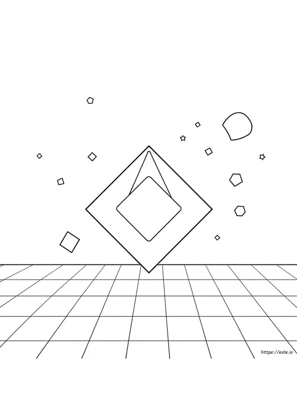 Rhombus Coloring Page