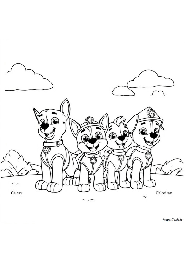 Paw Patrol Ausmalbilder