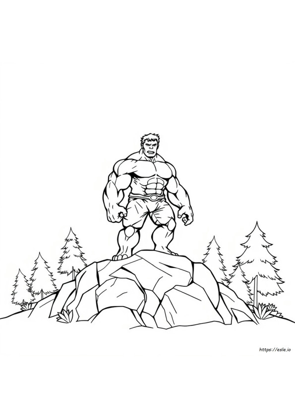 Hulk Lembar Mewarnai