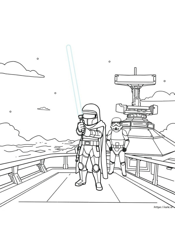 Kolorowanki Among Us Star Wars