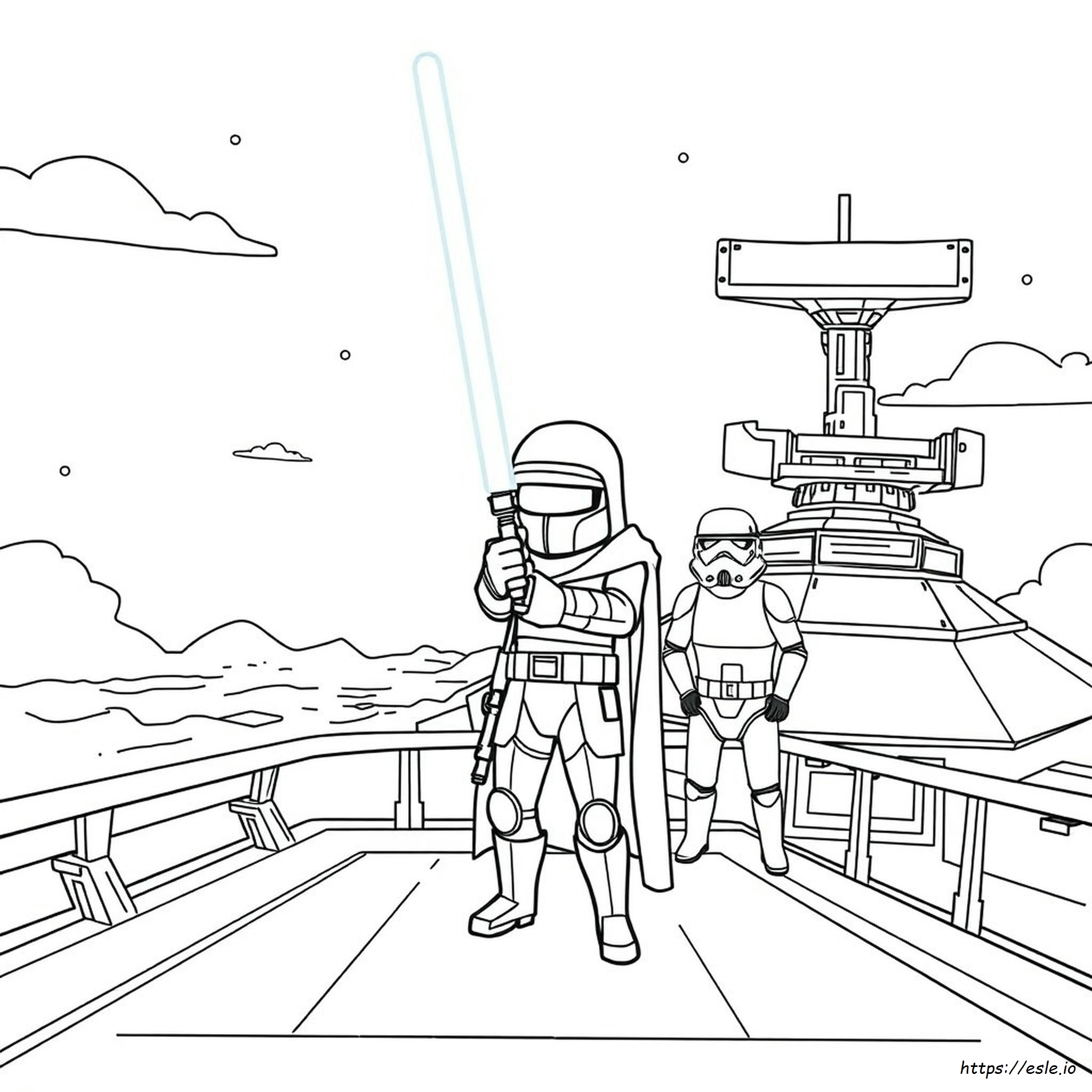 Among Us Star Wars Coloring Pages