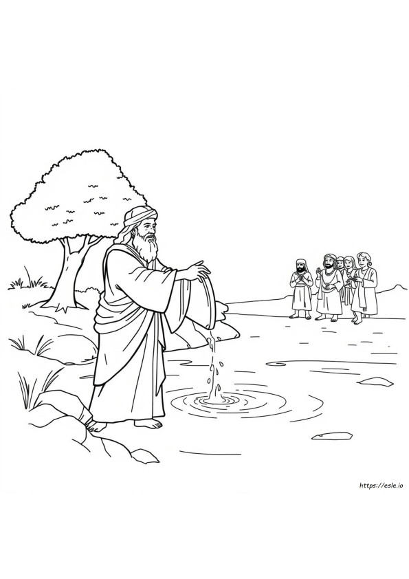 Naaman Bible Coloring Pages