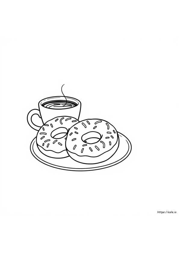 Donut Kleurplaten