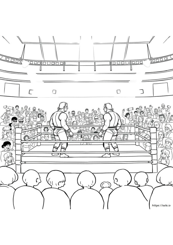 Coloring Pages Of Wrestlers