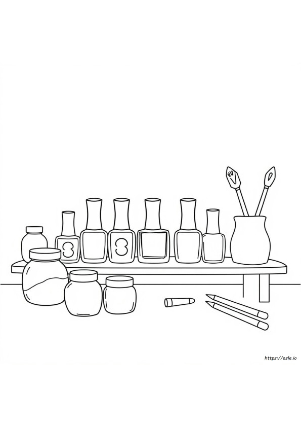 Coloring Pages Of Nail Polish