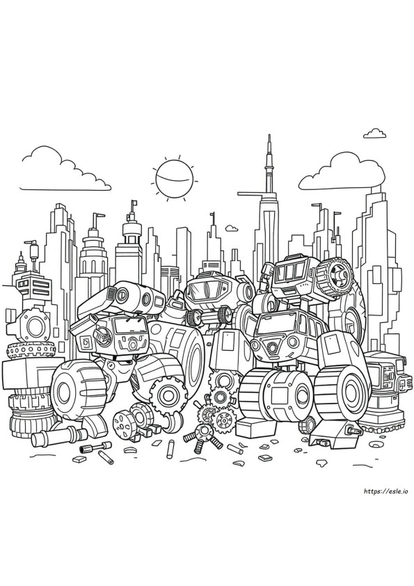 Mighty Machines Coloring Pages