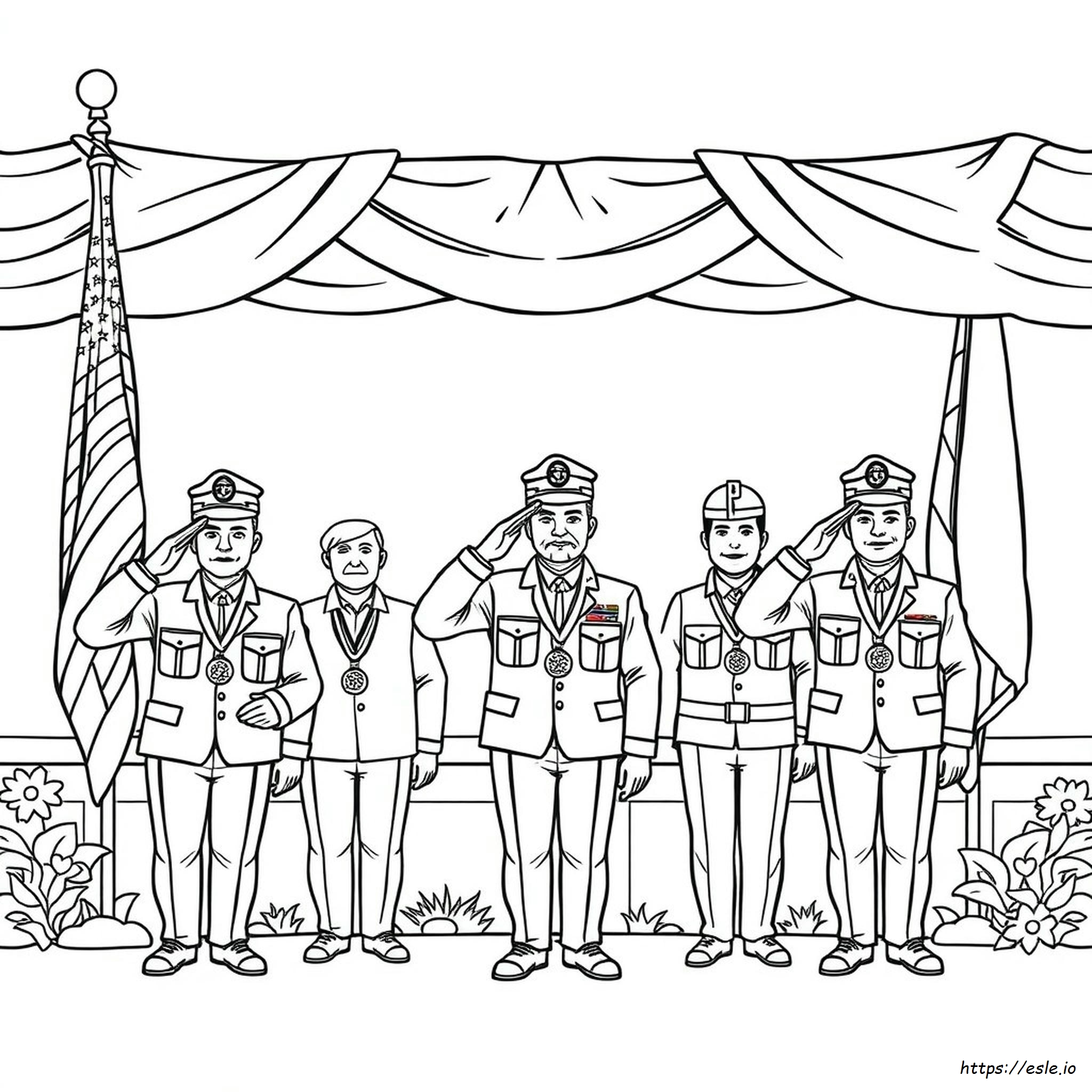 Thank You Veterans Coloring Page Pdf Free