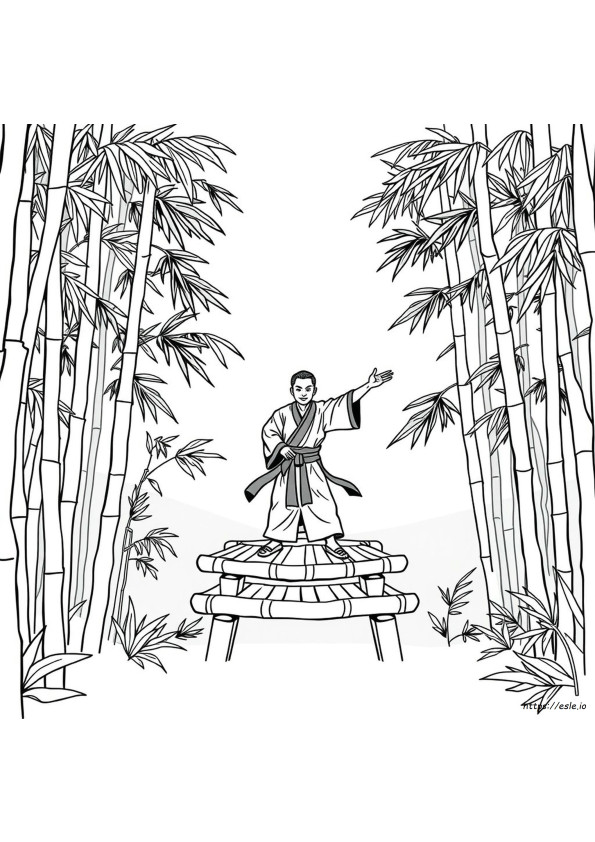Kung Fu Colouring Pages