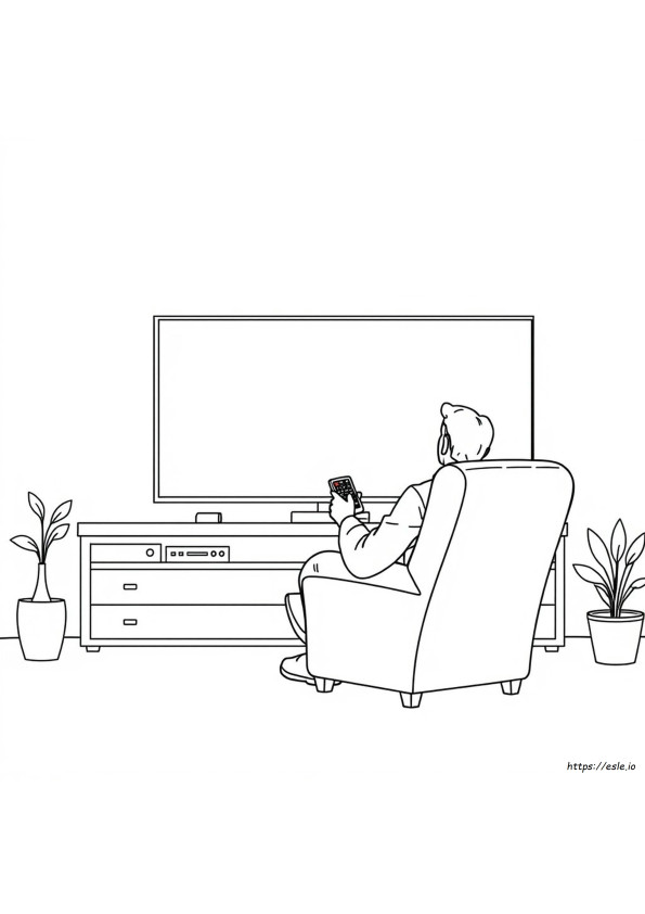 Big Tv Man Coloring Page