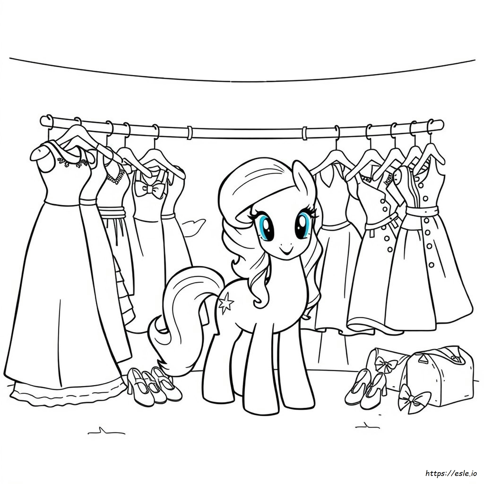 Kolorowanki My Little Pony Do Ubierania