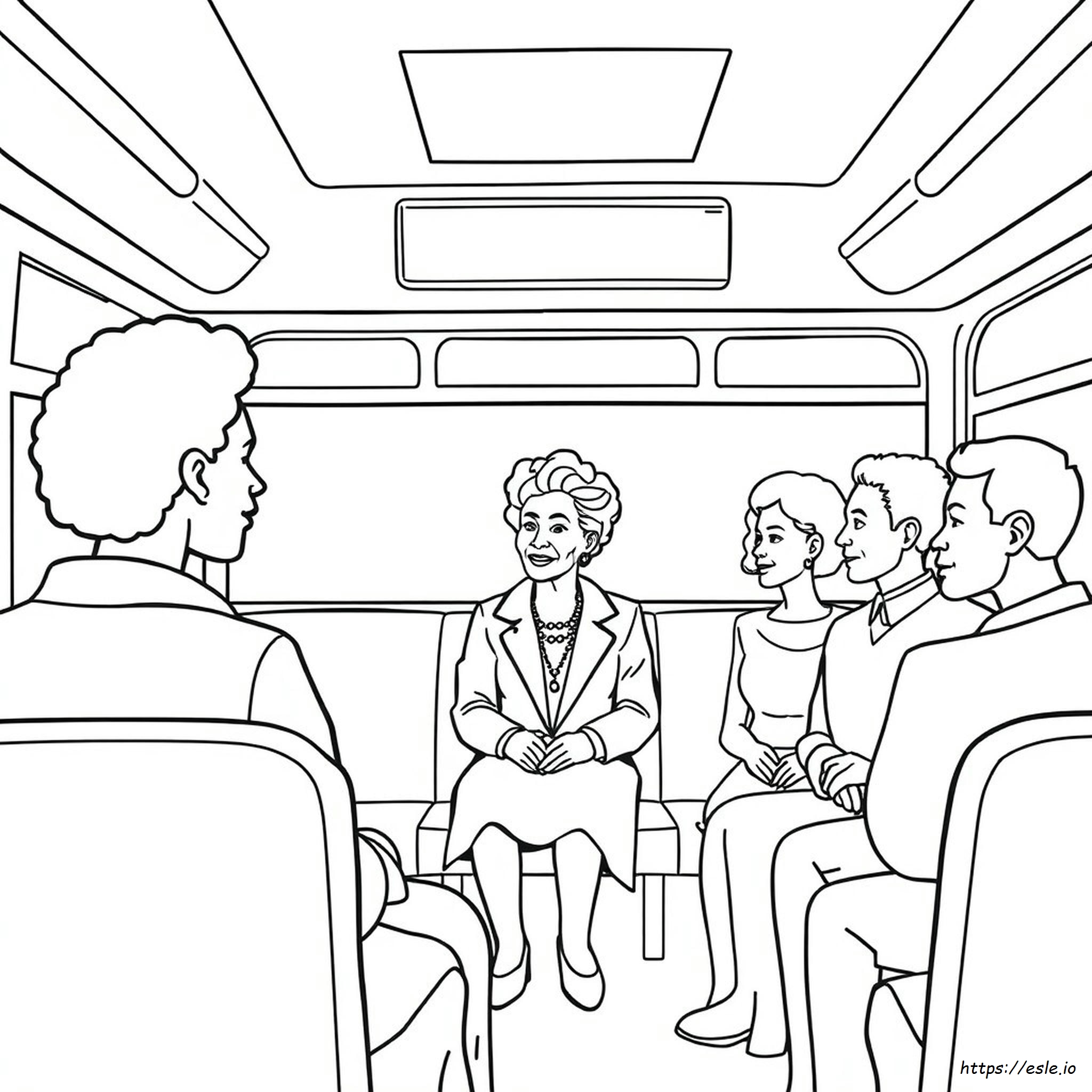 Rosa Parks Coloring Sheet