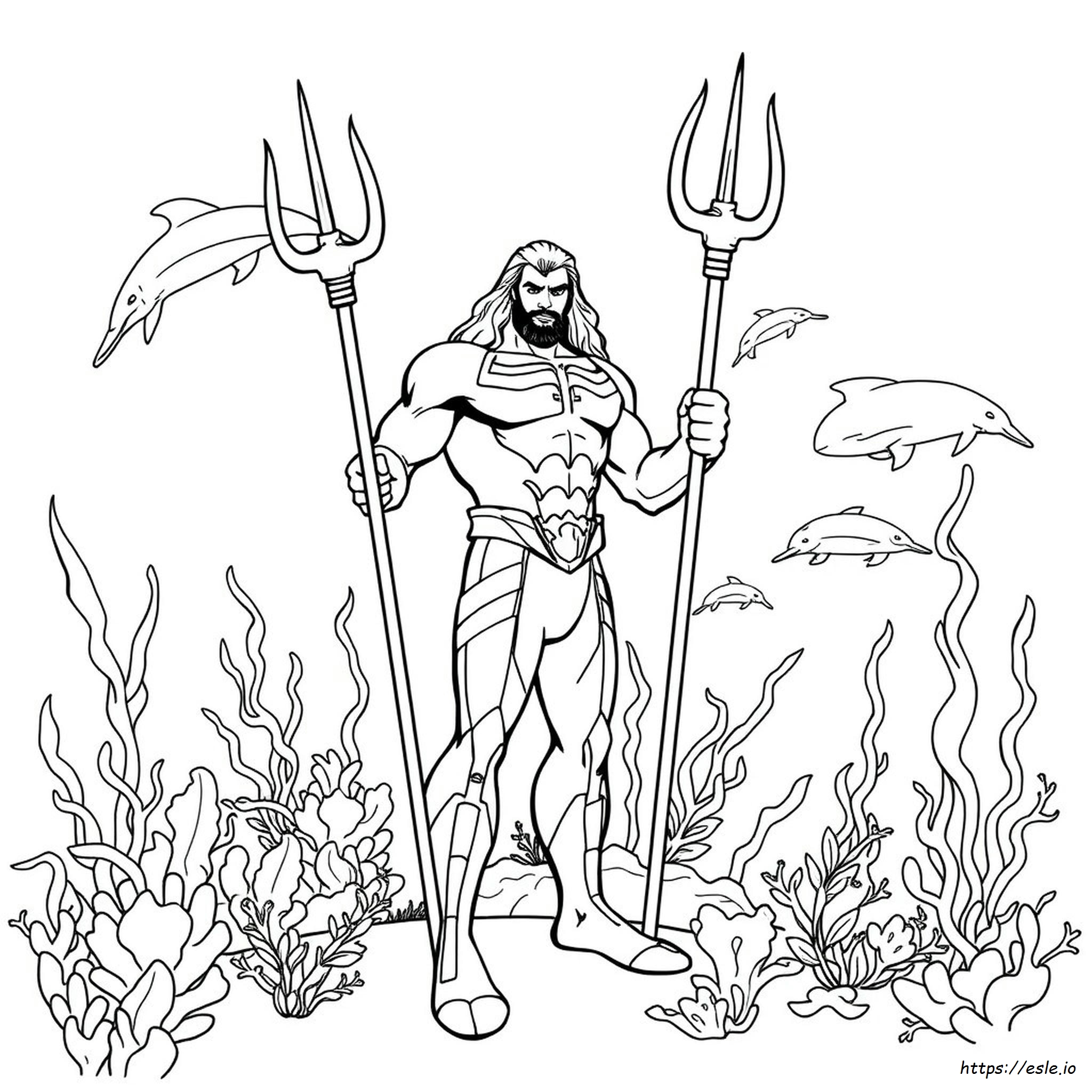 Justice League Aquaman Coloring Pages