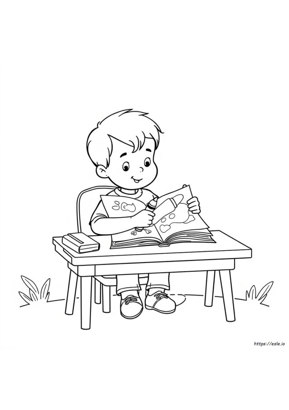 Coloriage Lecture
