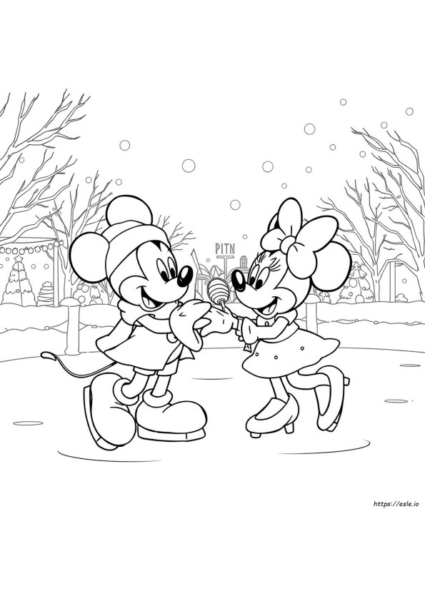 Disney Winter Coloring