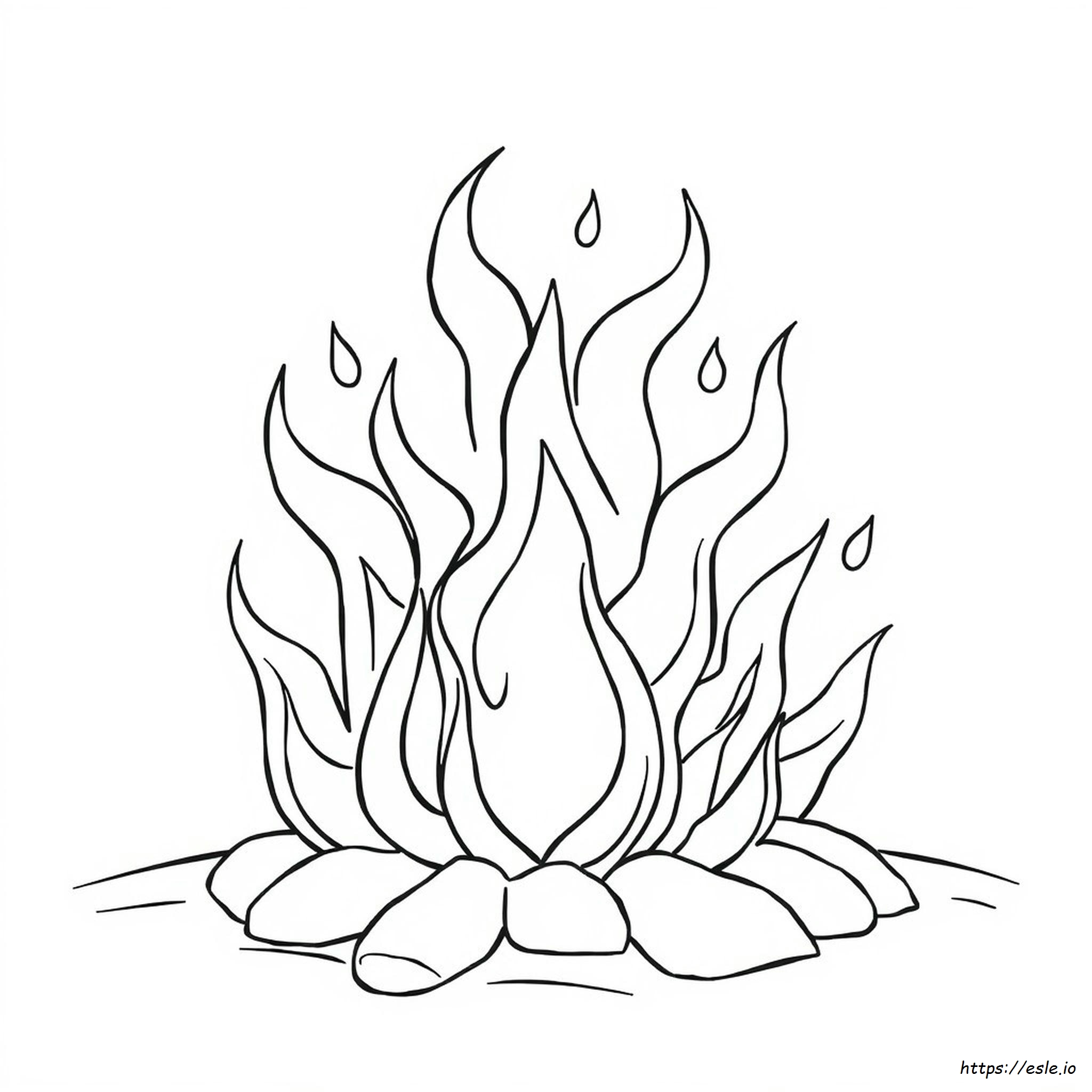 Color Of Flames By Heat
