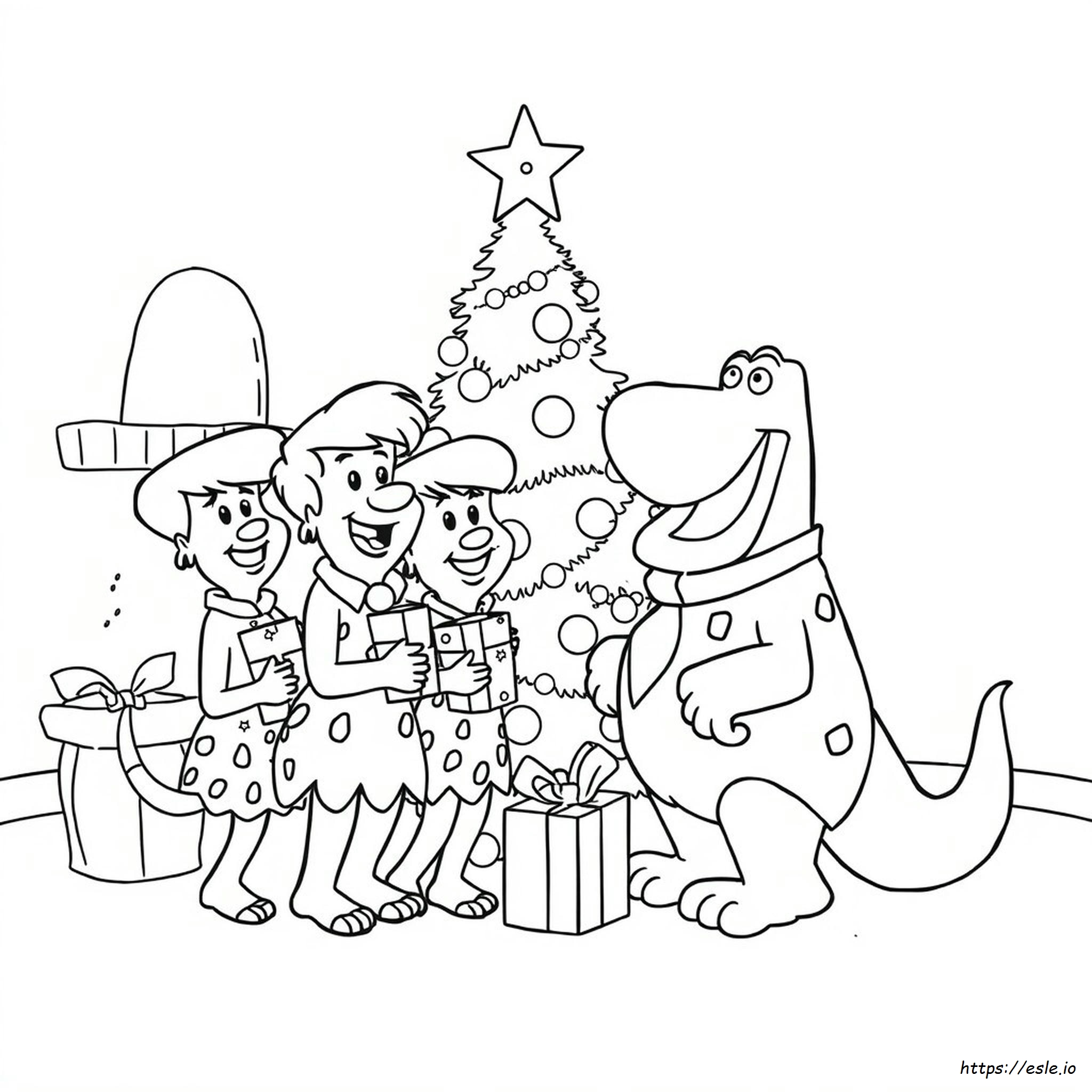 Flintstones Christmas Coloring Pages