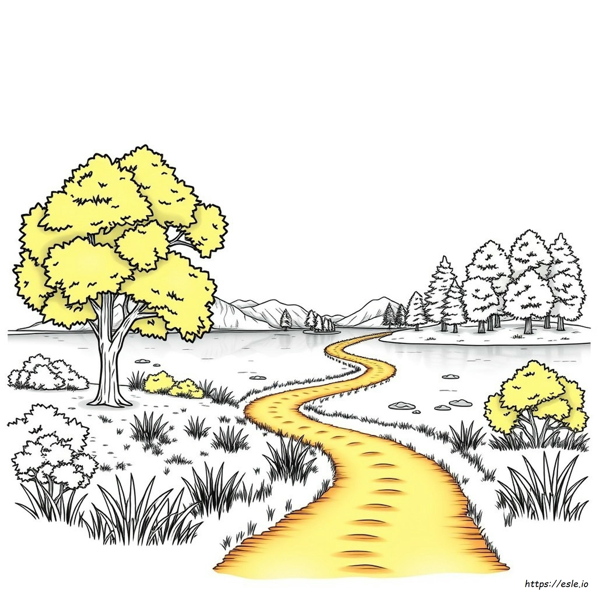 Coloriages De Paysages Magnifiques