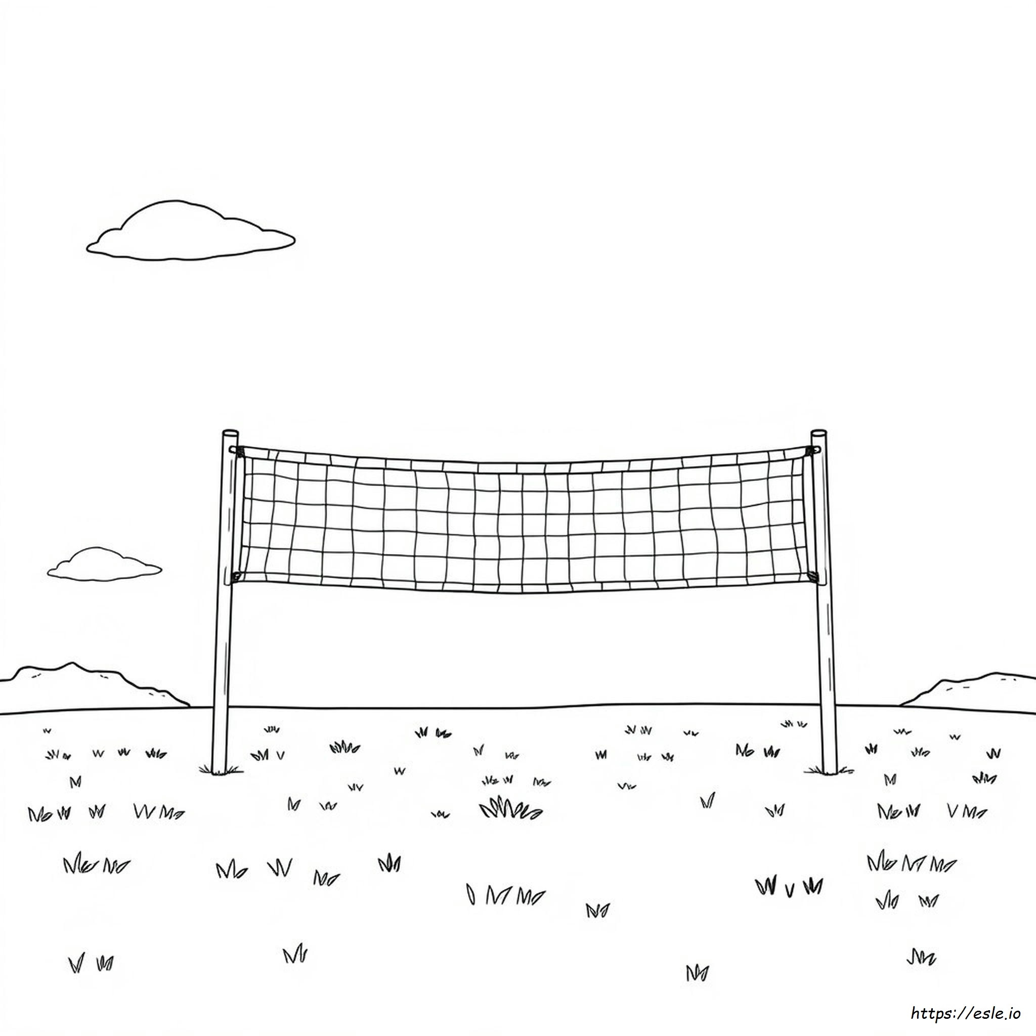 Dibujos De Red De Voleibol Para Colorear