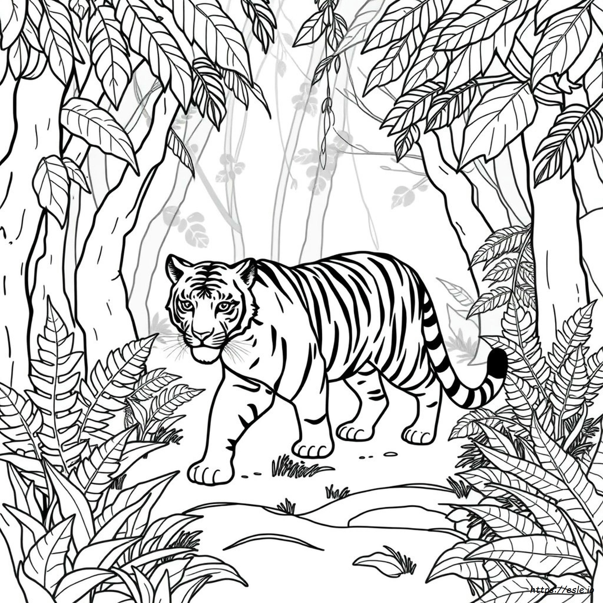 Tiger Coloring Book Pages