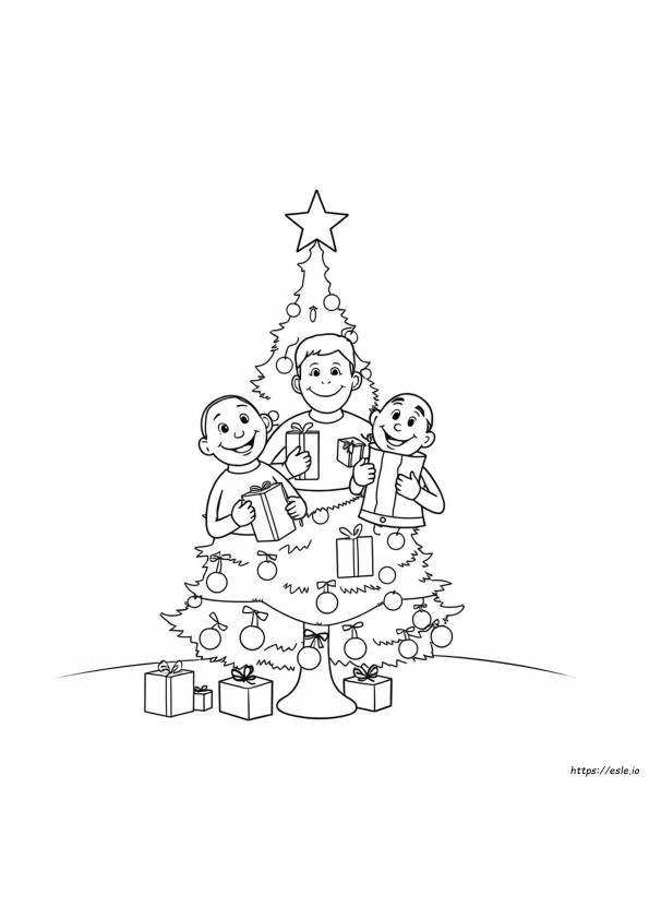 Wiggles Christmas Colouring In