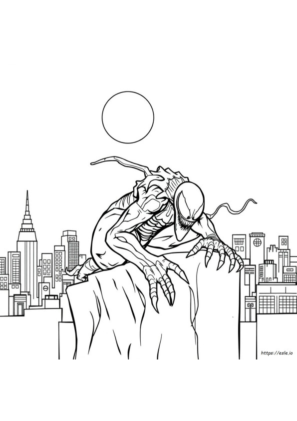 Symbiote Carnage Coloring Pages