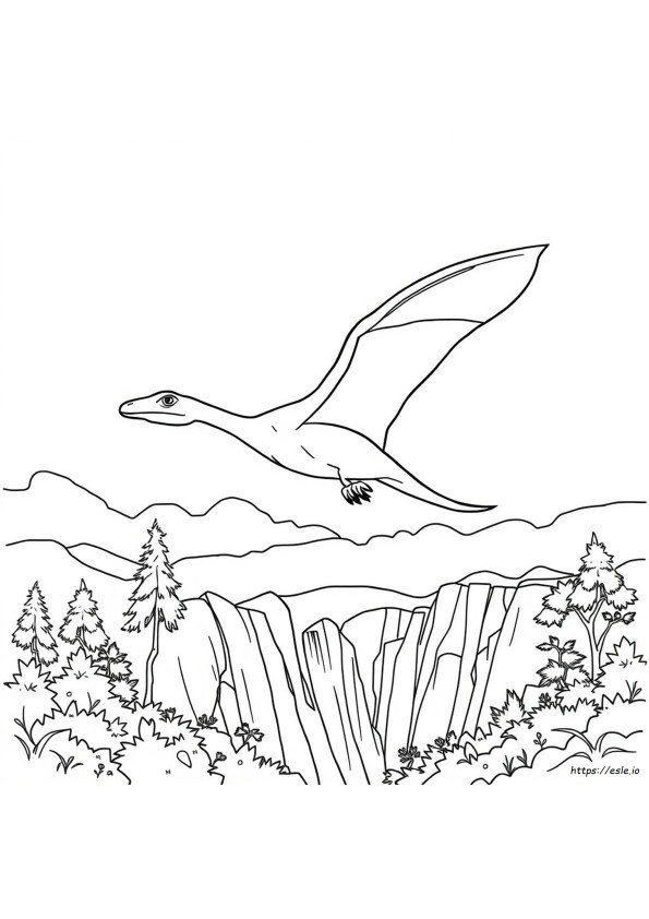 Pterodactyl Kleurplaat