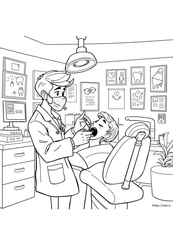 Dental Office Coloring Pages