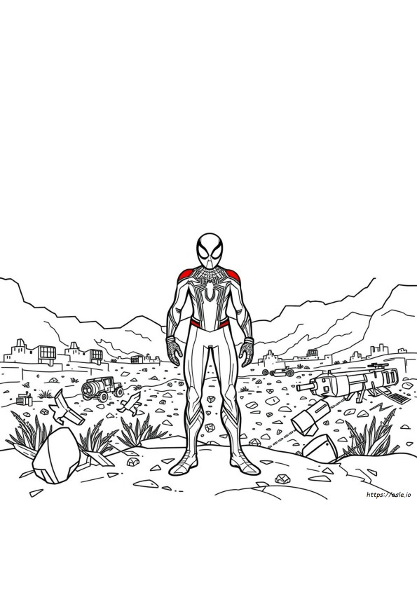 Infinity War Iron Spider Coloring Pages