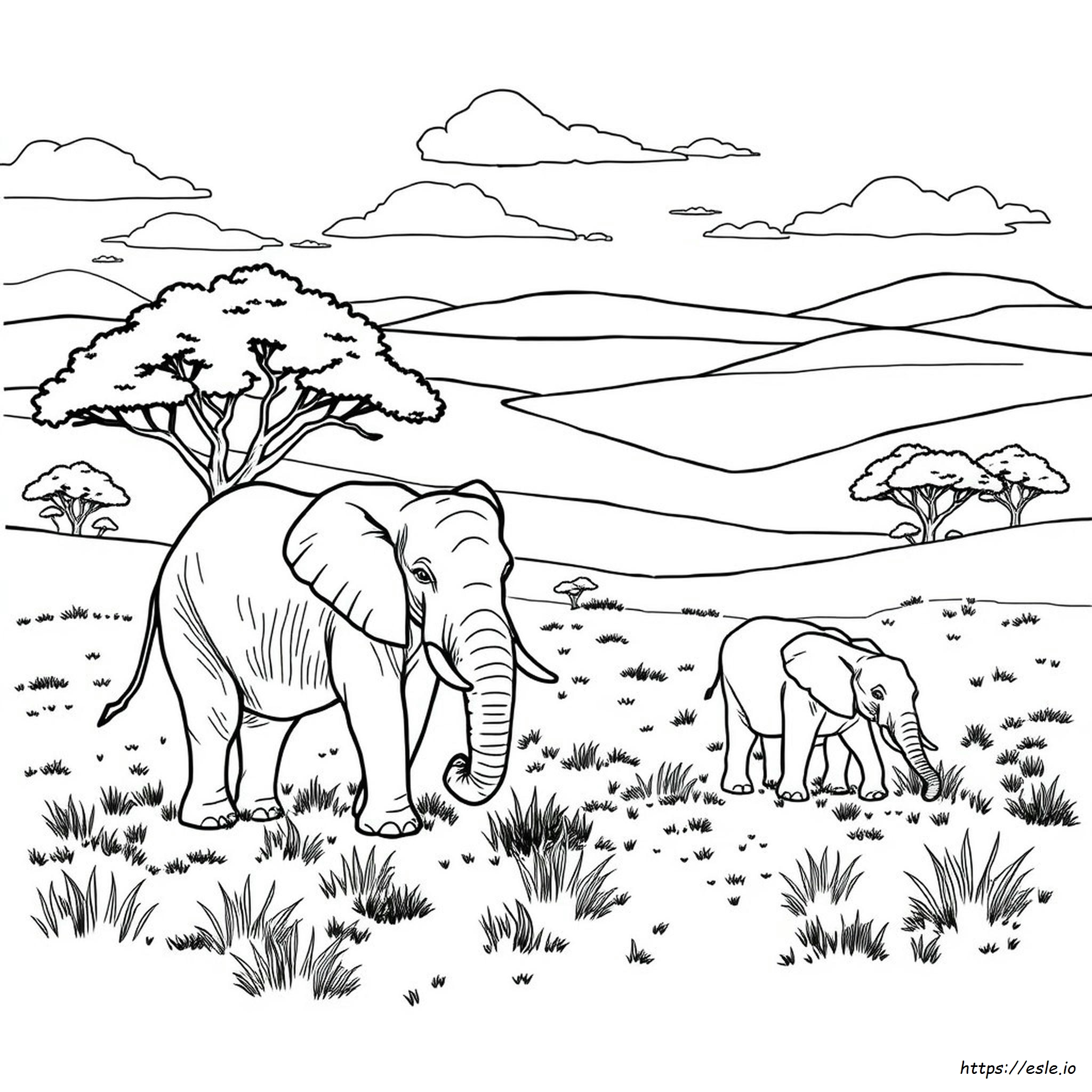 Coloriage Éléphant Pour Adulte