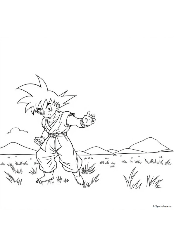 Dragon Ball Z Goten Desene De Colorat