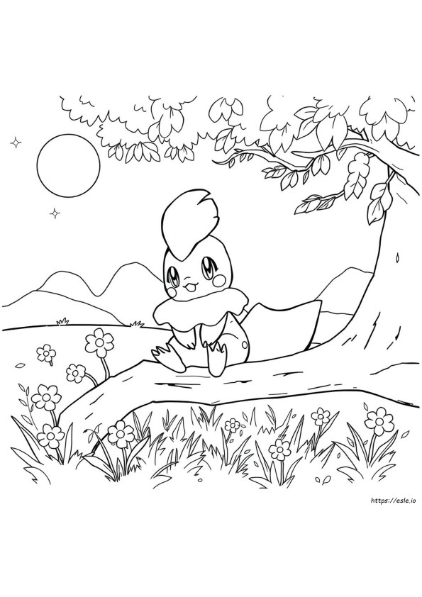 Pokemon Pansear Coloring Pages