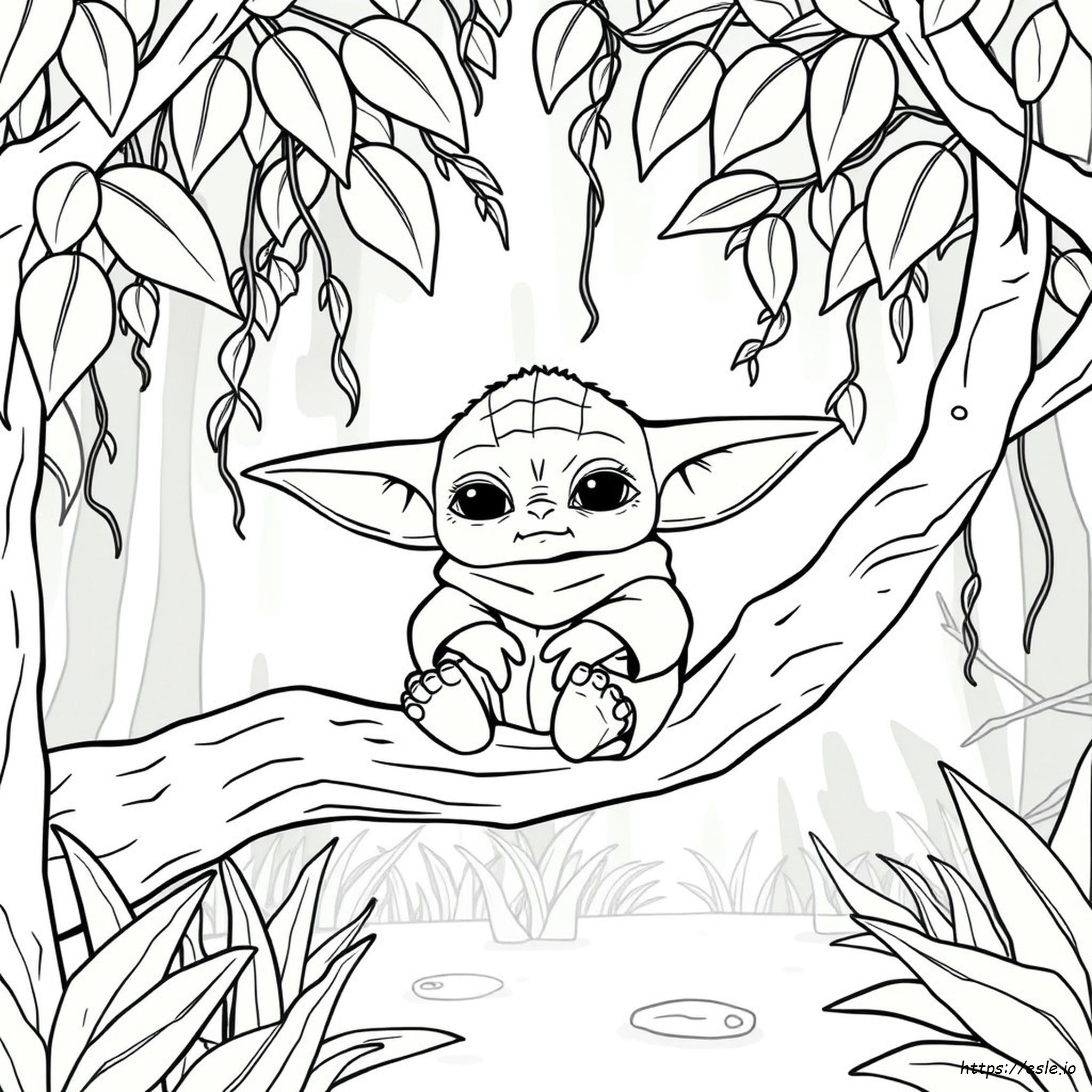 Baby Yoda Coloring Page Adorable Mandalorian Grogu Sheets For Kids