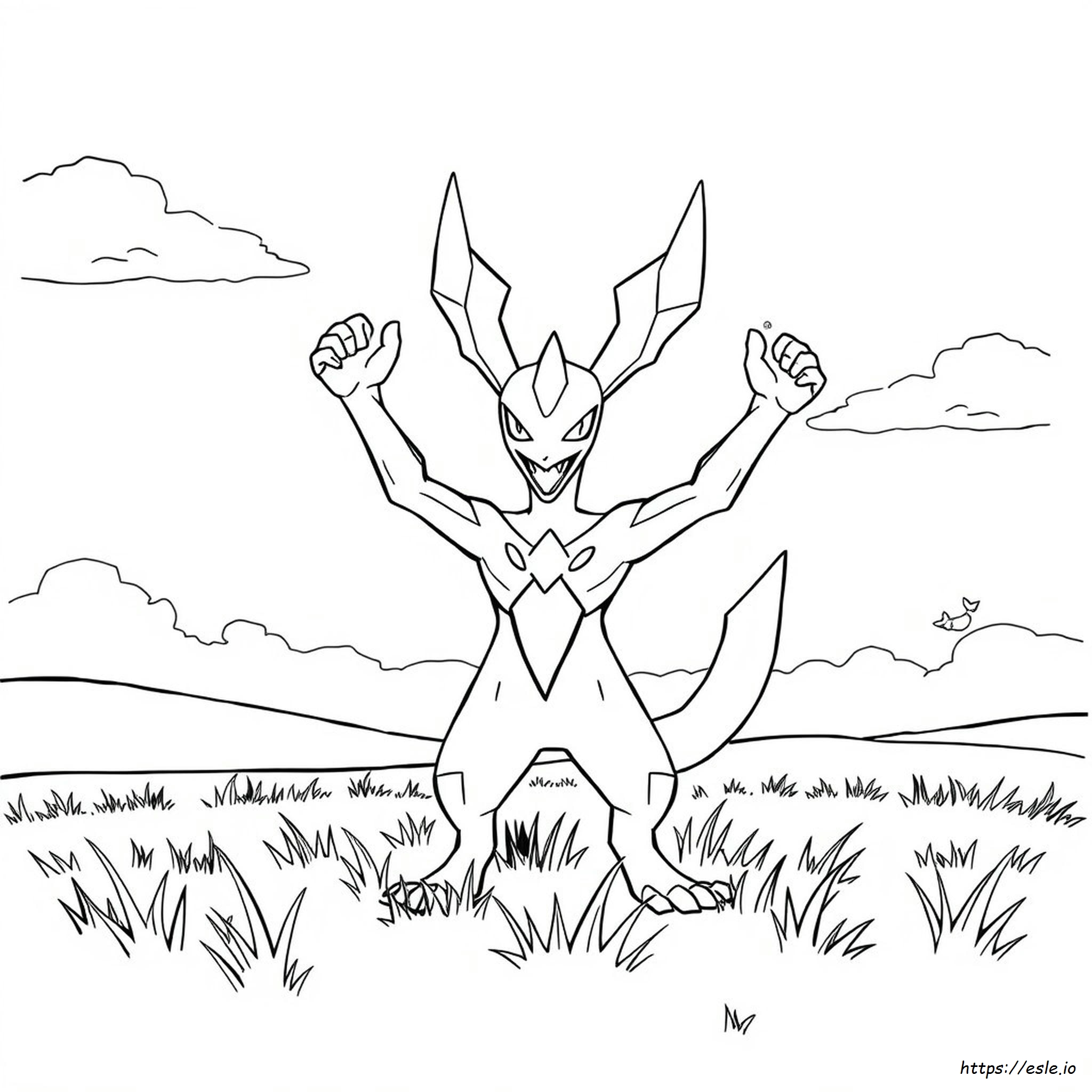 Mega Alakazam Coloring Page