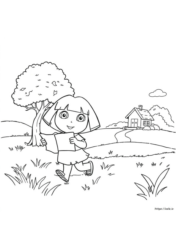 Immagini Di Dora Da Colorare