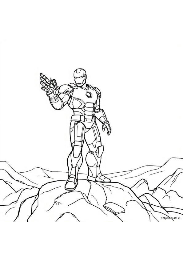 Ironman Colouring Sheet