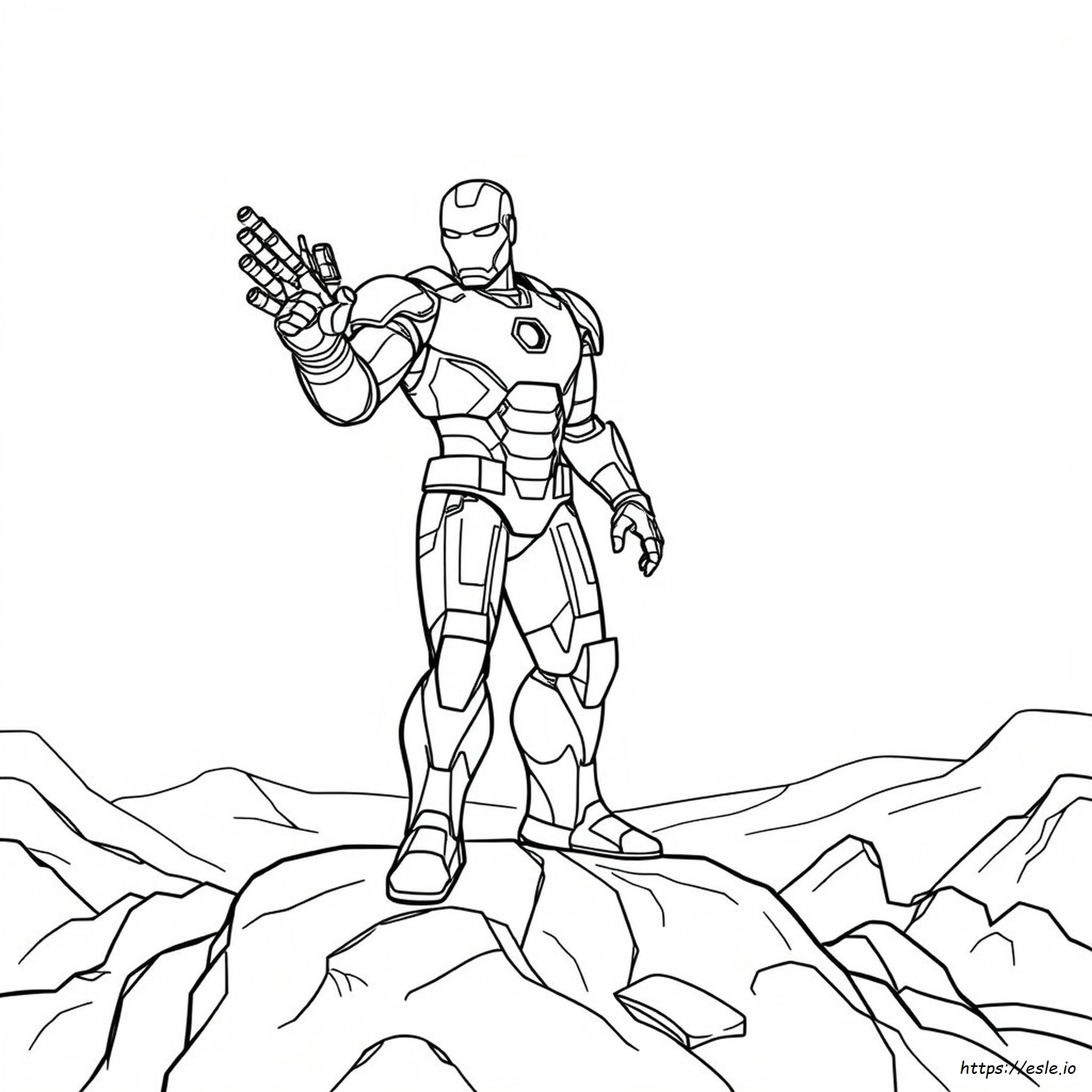 Lembaran Gambar Mewarnai Ironman