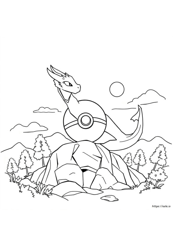 Pokemon Dragon Coloring Pages