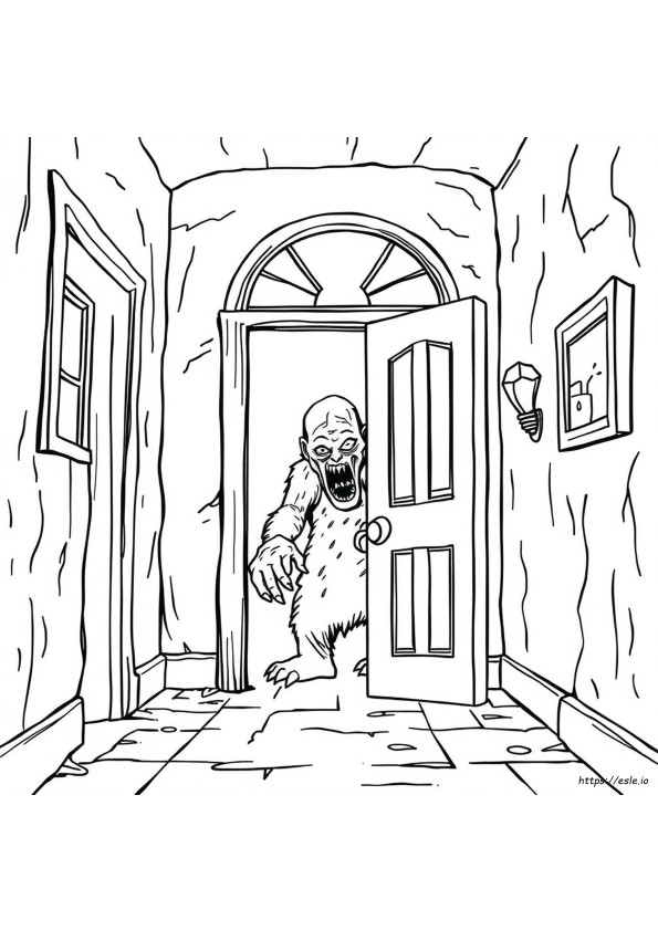 Scary Movie Coloring Pages