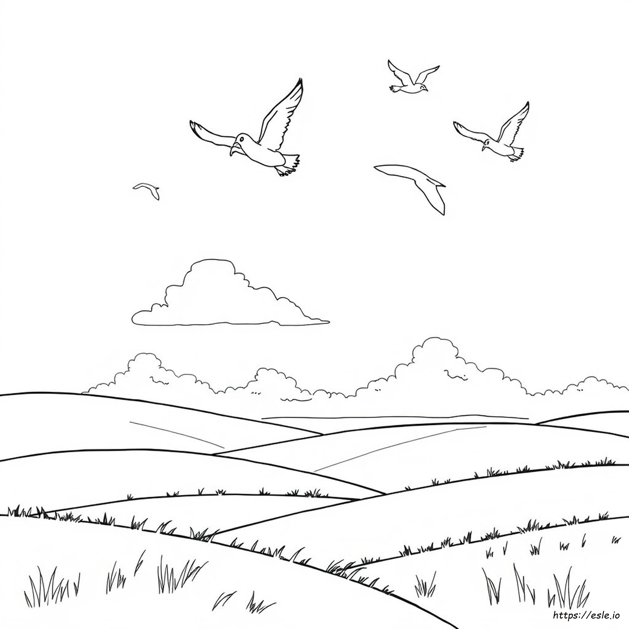 Scenery Images For Colouring