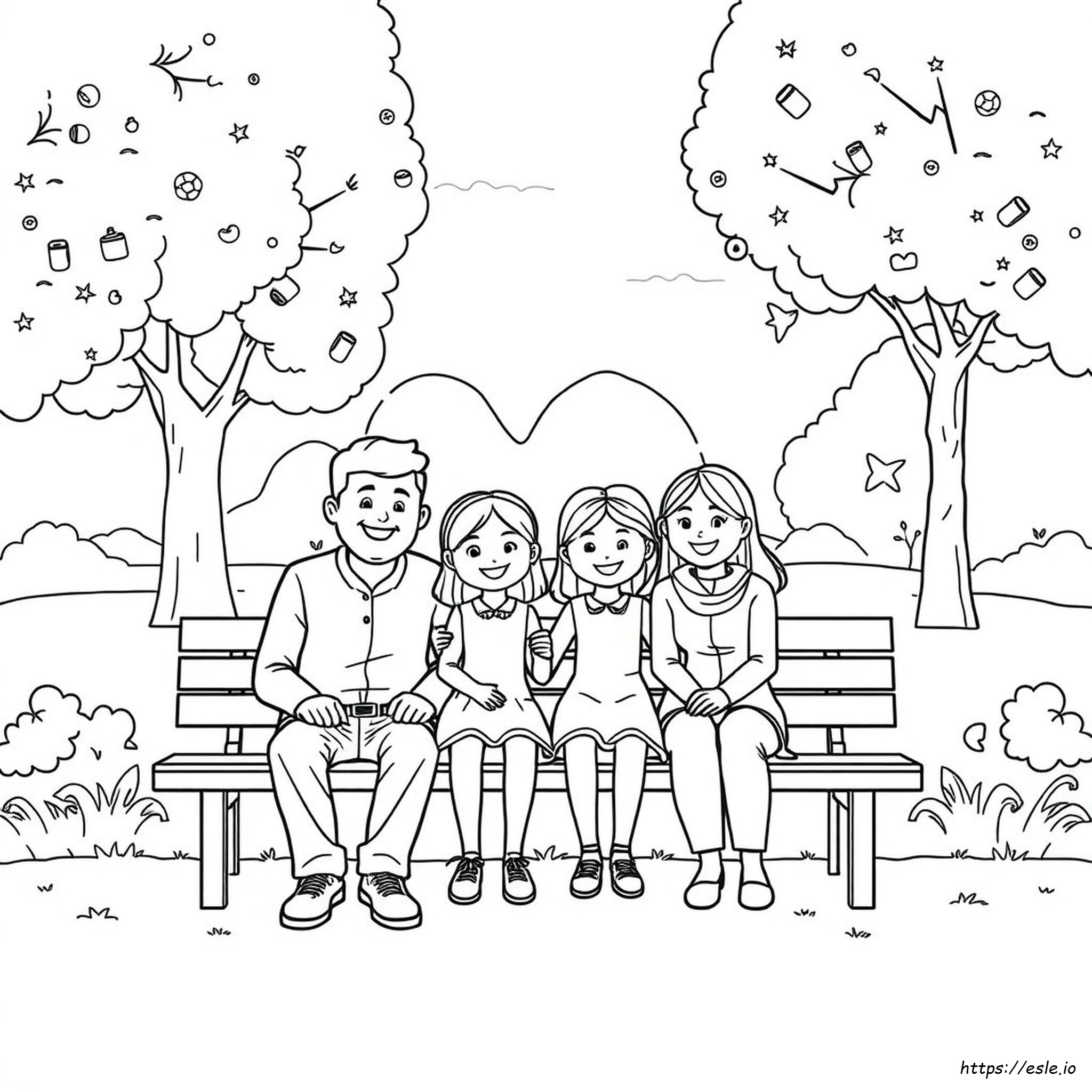 Gambar Mewarnai Keluarga