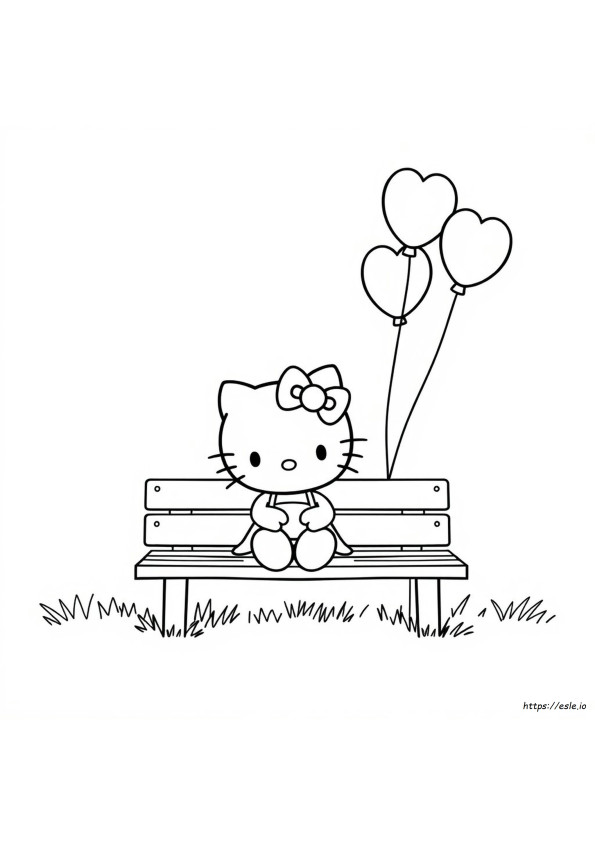 Hello Kitty Black And White Coloring Pages