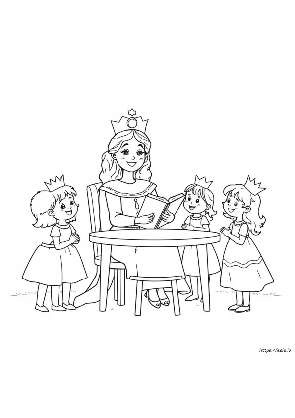 Kleuter Koningin Kleurplaat