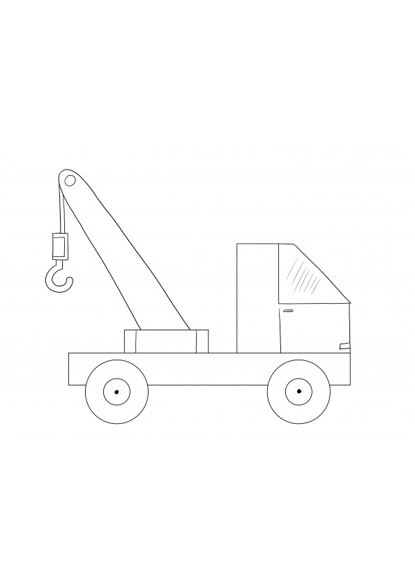Simple coloring of pick-up truck free printable for truck lovers